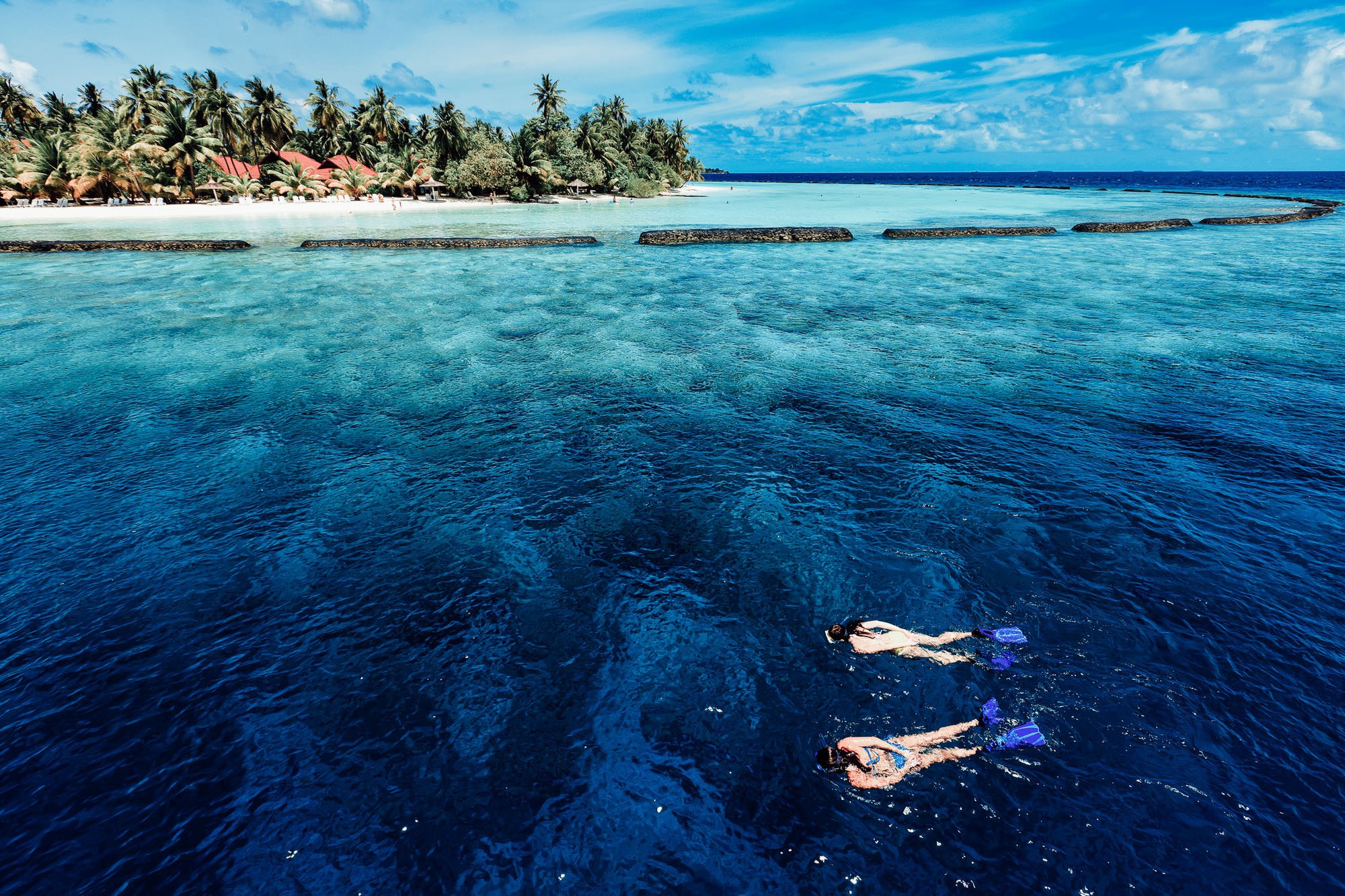 Snorkeling Indian Ocean Holiday. Luxury travel.