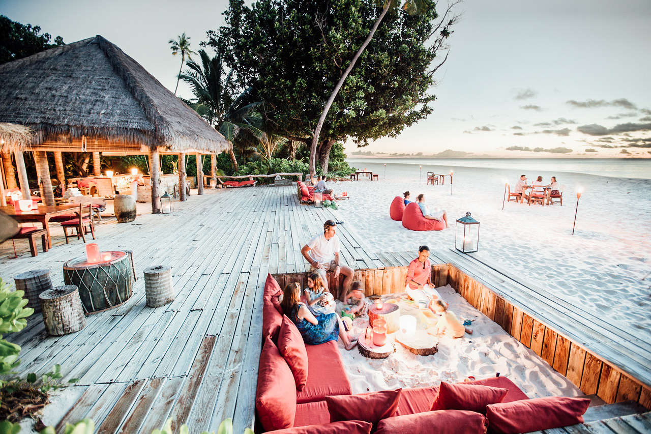 Beach Sundowners at Wilderness Safaris Seychelles, luxury accommodation Indian Ocean