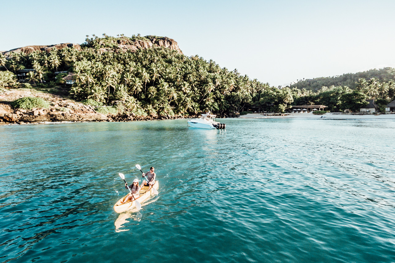 Canoe at Wilderness Safaris Seychelles, luxury accommodation Indian Ocean