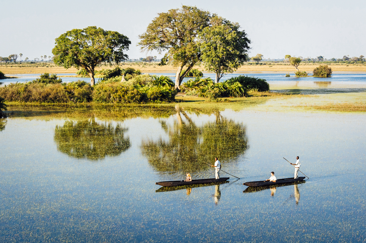Canoe Safari, Delta Botswana, Africa