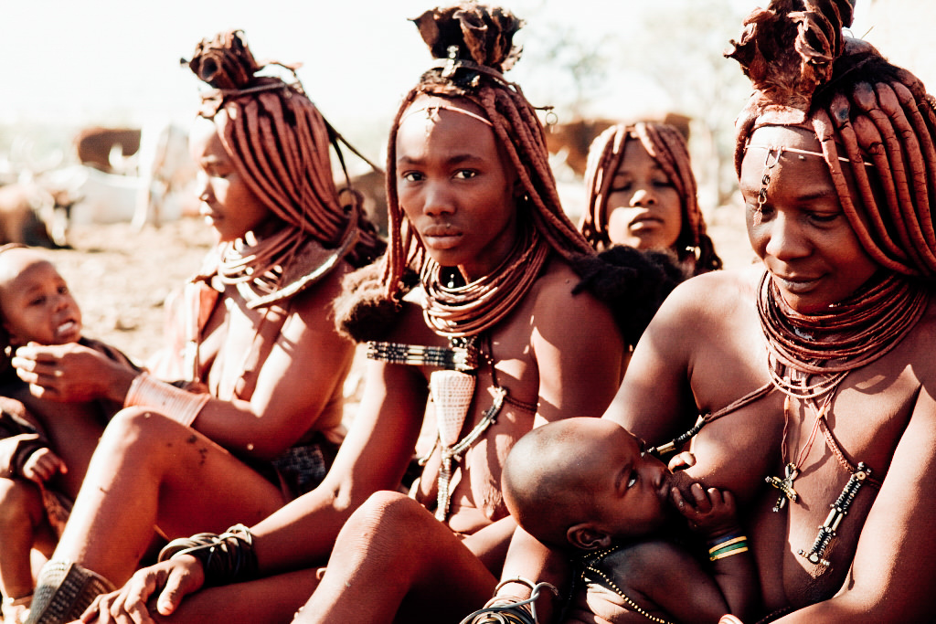 Ovahimba Family, Namibia, Africa