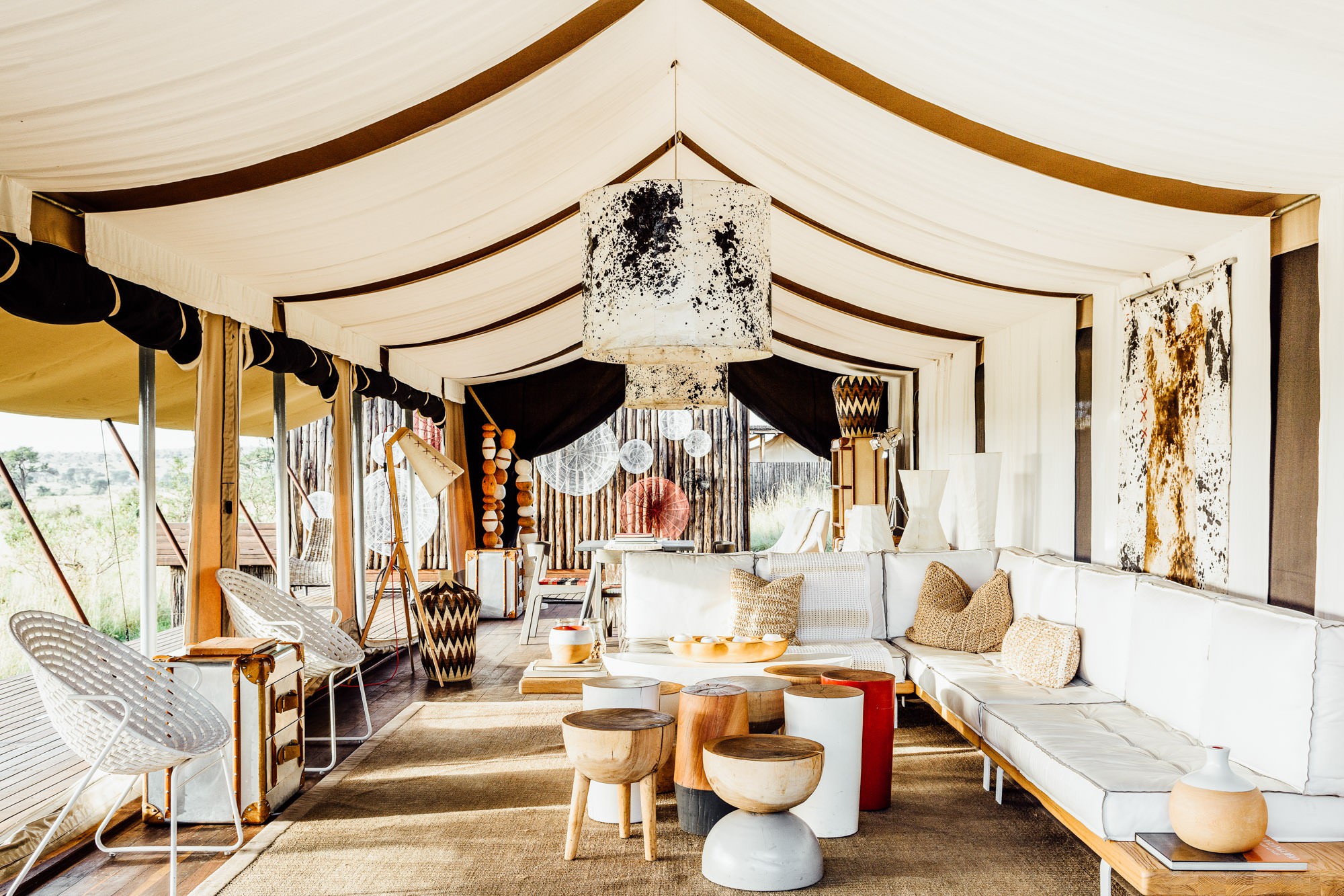 Singita Sabora Tented Camp. Luxury accommodation in Tanzania Africa