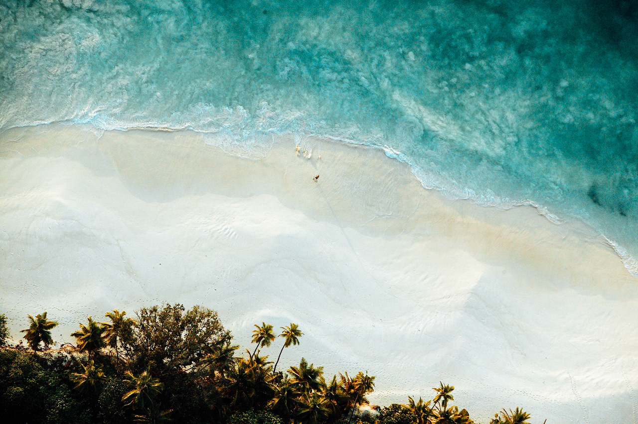 Seychelles beach. Luxury travel in the Indian Ocean