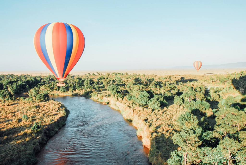 Hot Air Balloon Safari, Botswana, Africa.