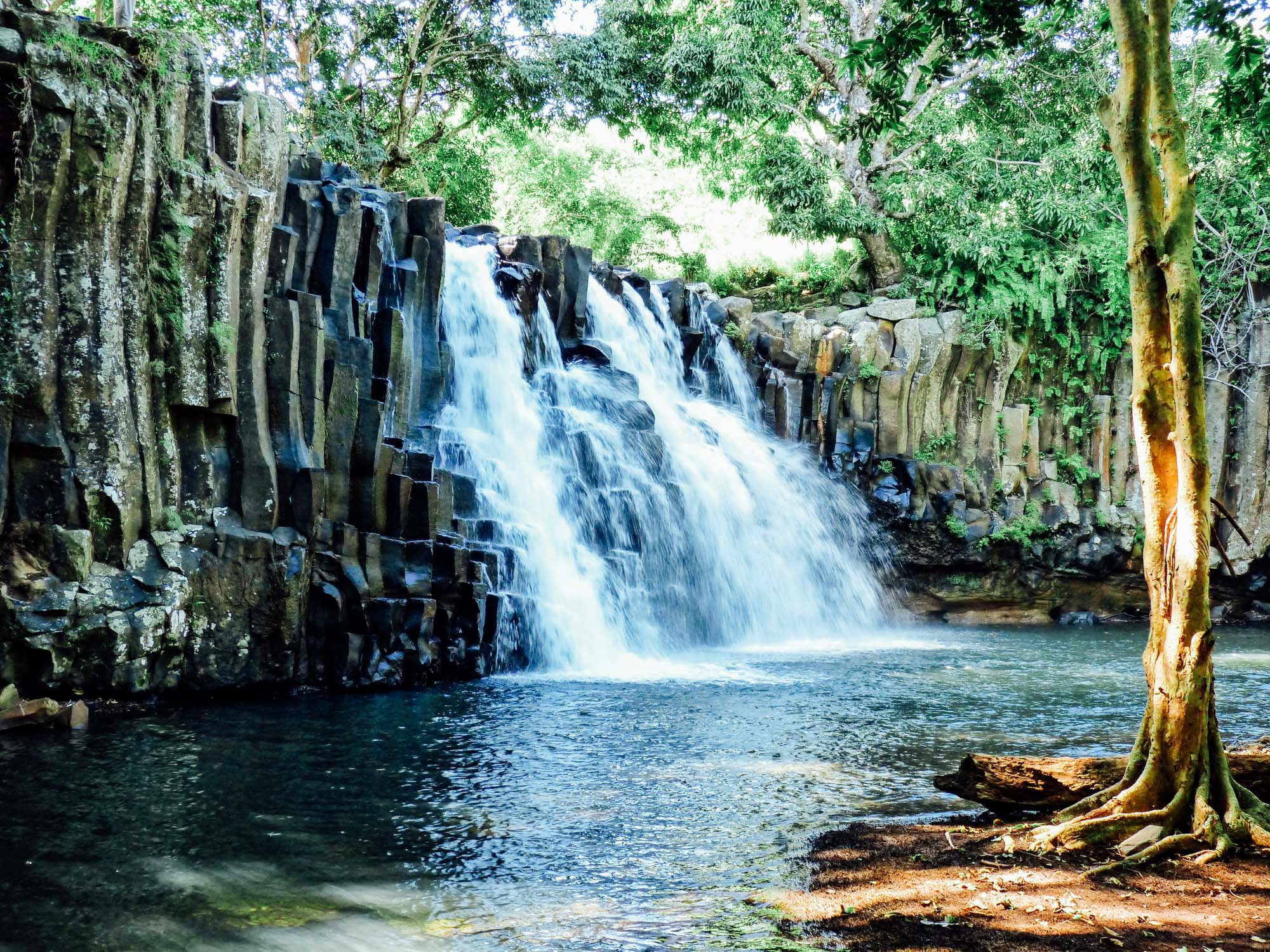 Mauritius waterfall, luxury travel in the Indian Ocean