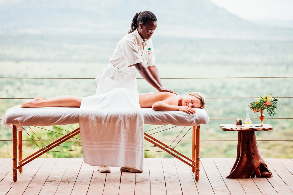 Massage and wellness at safari camps in Africa