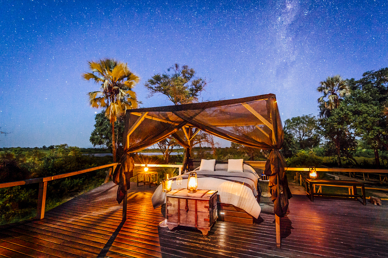 Abu Camp, Botswana. Luxury accommodation Africa