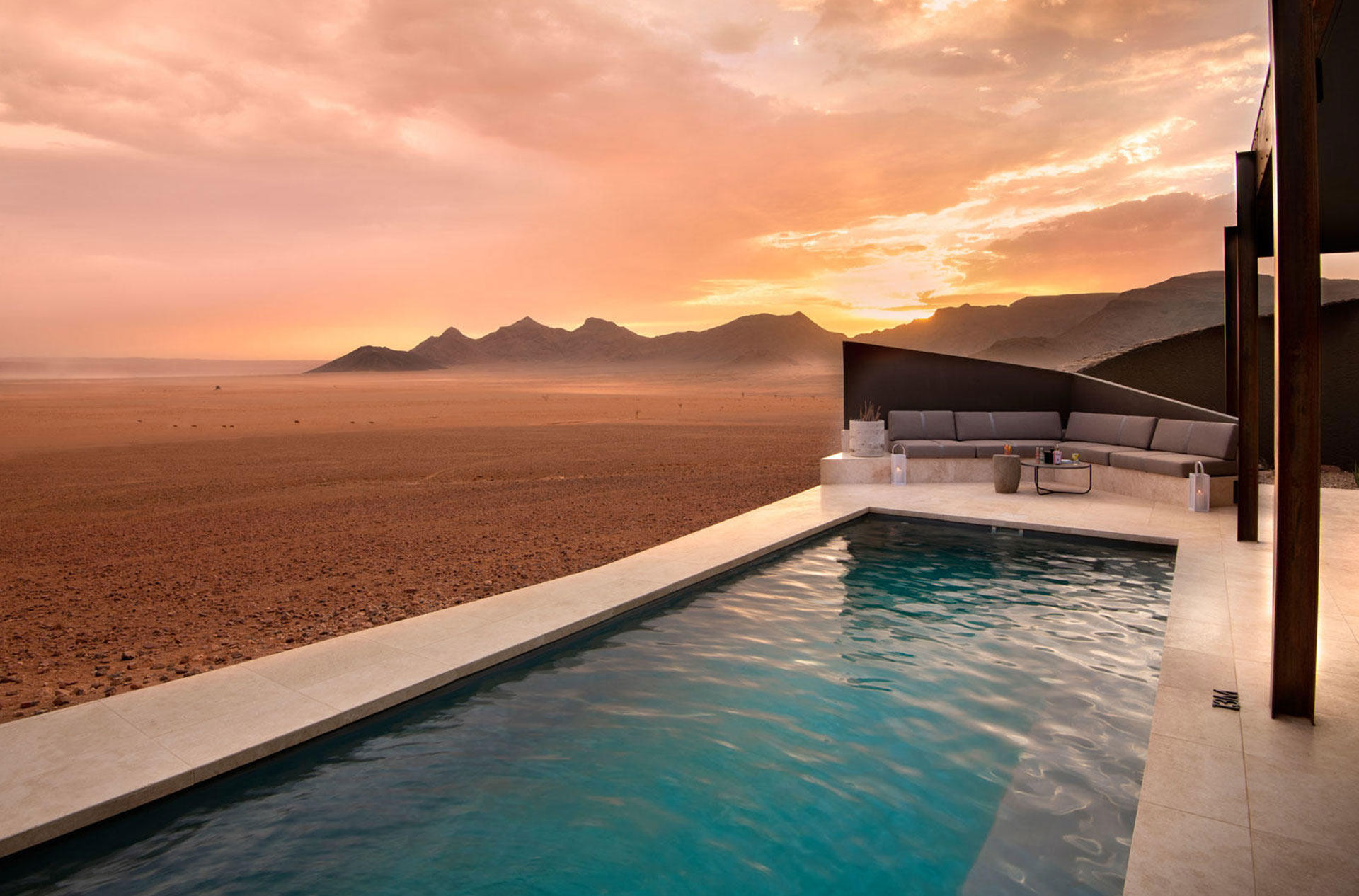 Pool view - Sossusvlei Desert Lodge &Beyond Namibia - Luxury Africa Safaris