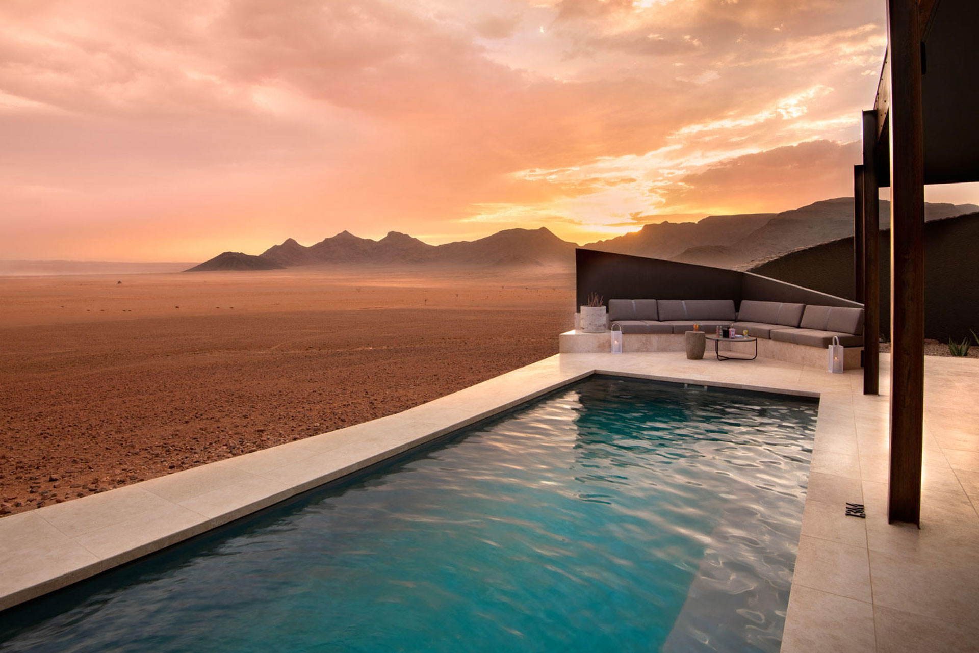 Pool view - Sossusvlei Desert Lodge &Beyond Namibia - Luxury Africa Safaris