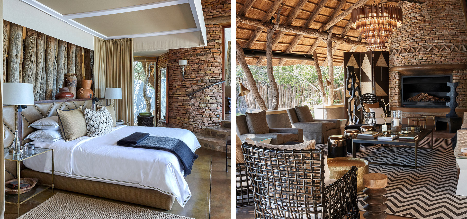 Rooms and lounge - Singita Pamushana Lodge - Luxury Africa Safaris with Forth & Wonder